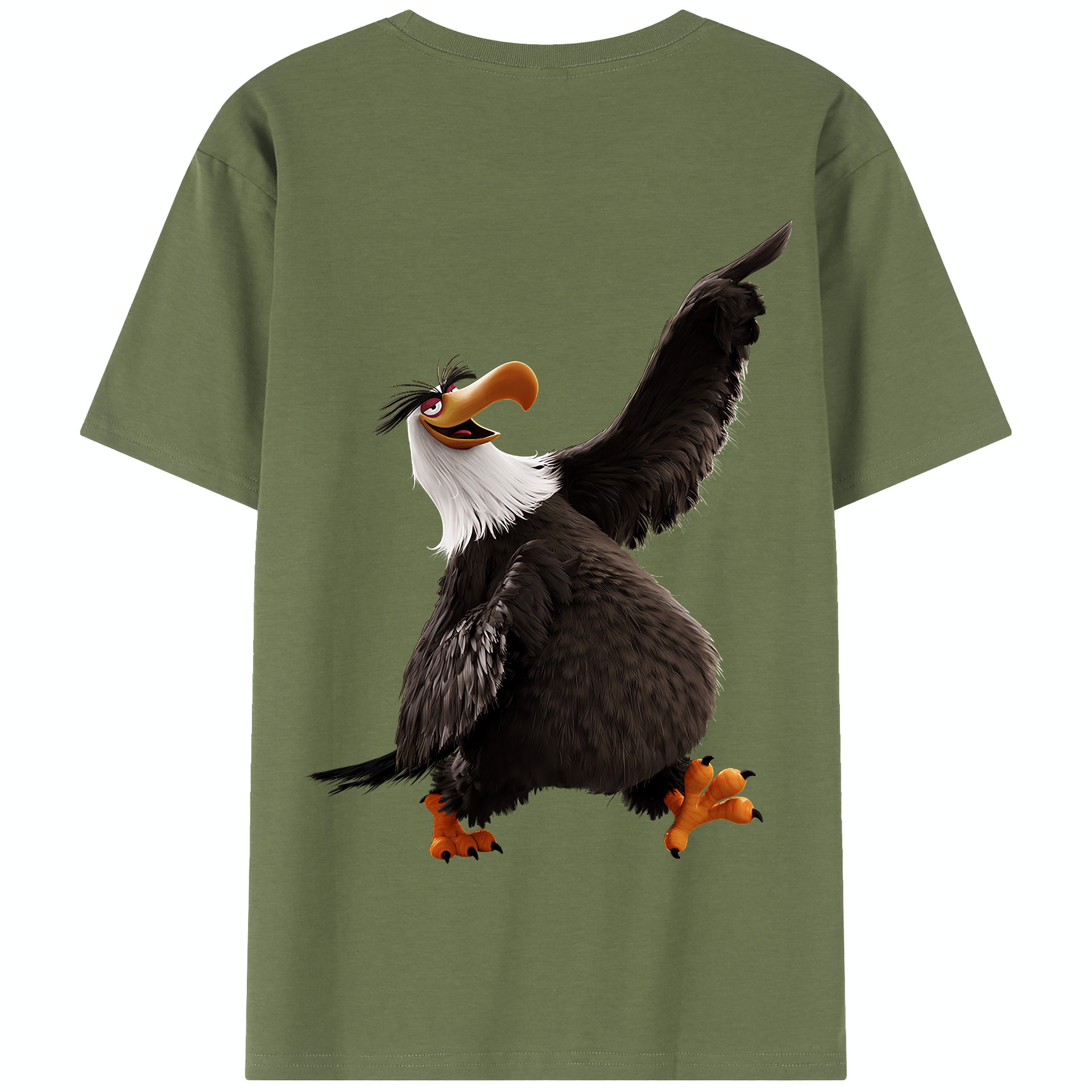 （画像用） Angry Birds アングリーバード 綿100％半袖Tシャツ（背面プリント）